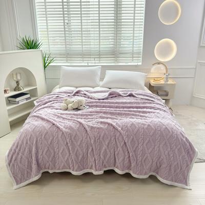 Winter Plush Fleece Blanket-Thick Bedspread,Warm All-Season Polyester Throw for Bed and Nap,Machine Washable-Without Pillowcase