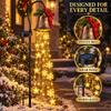 Weihnachtsglocken Kaskade Solar-Gartenleuchte für Weihnachtsdekoration im Garten Warmweiß Kaskadierende Gartenstecker-Leuchte für Rasen Garten Weg