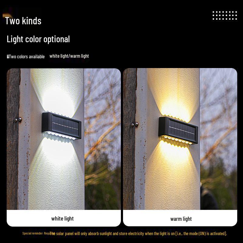 Waterproof Solar Outdoor Wall Light for Garden, Courtyard & Balcony Decoration
