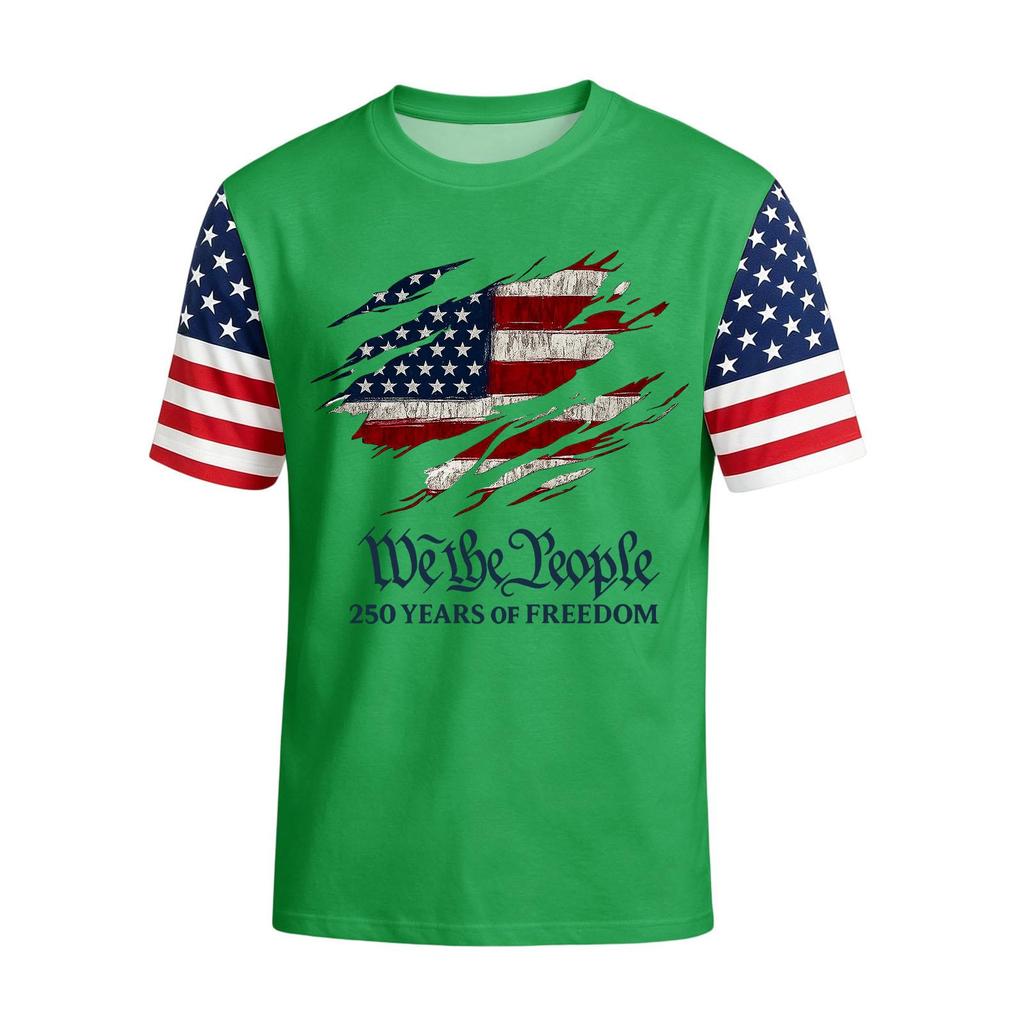 Men's Casual Round Neck Lightweight Breathable Short-Sleeve Top