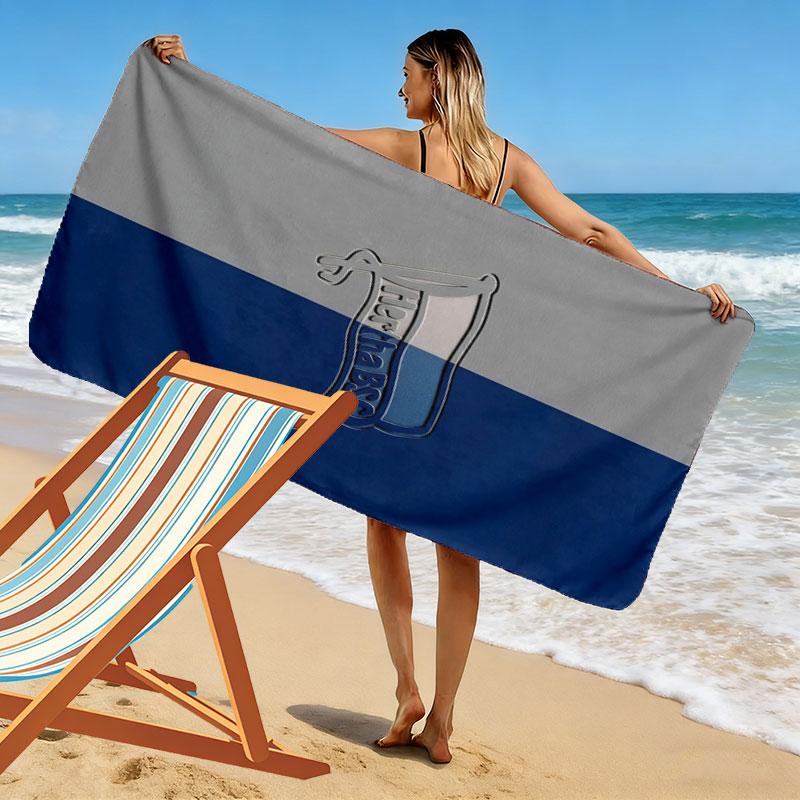 Hertha BSC Print Strandtuch, Großes Weiches Schnelltrocknendes Handtuch für Strand Camping Schwimmen
