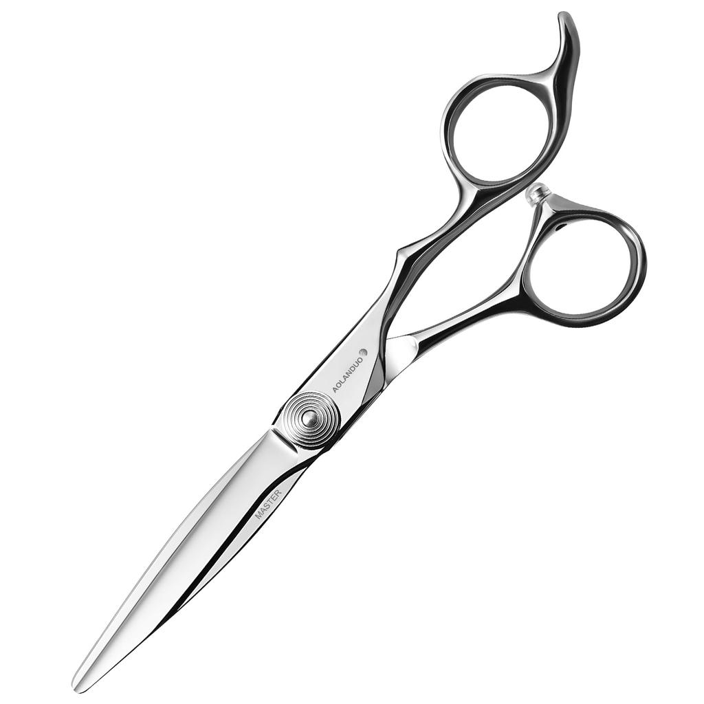 AOLANDUO Hair Scissors Extremely Sharp Offset Design Japanese JP440C Stainless Steel Hair Scissors for Barbers Salon Stylists Smooth Movement with