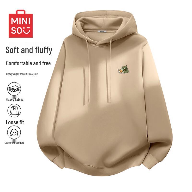 MINISO Men's Japanese Style Hooded Pullover Sweatshirt