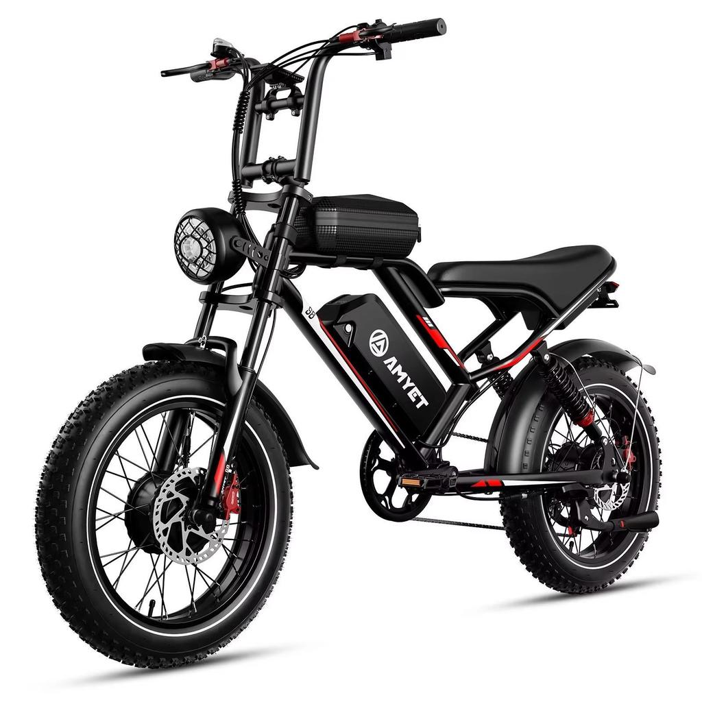 Ebike sıcak promosyon S8Pro 2000W çift motorlu 48V 25AH batarya, 20 inç arazi lastikleri, hidrolik frenler, yetişkin dış mekan elektrikli bisiklet.