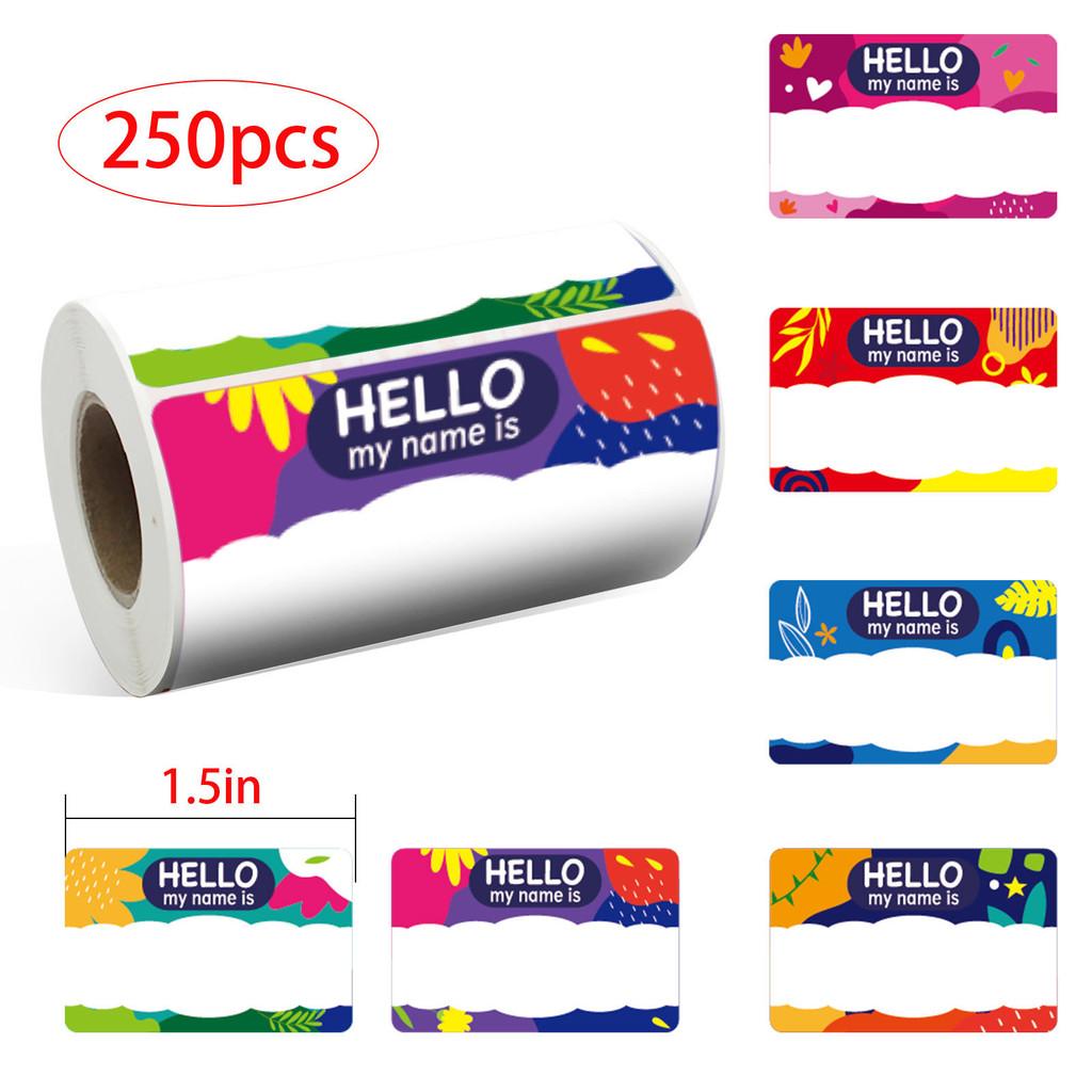 

Cartoon Xh082 Colorful Name Stickers Roll Labels For Gifts And Crafts With Adhesive