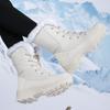 Damen Rutschfeste Fleecegefütterte Warme Baumwoll-Schneestiefel - Verschleißfest & Modisch für Outdoor-Freizeitkleidung