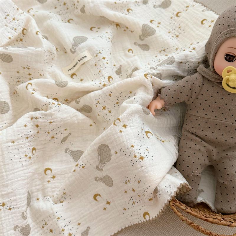 A-Listen Blogger Stil Baby Mullwindel Decke & Pucktuch aus reiner Baumwolle