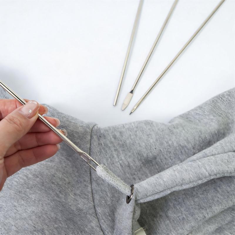 Ergonomic Grip Fabric Turner and Drawstring Threader Sewing Threading Tool for Fabric Flipping Tailoring Clothing Repair HX6C