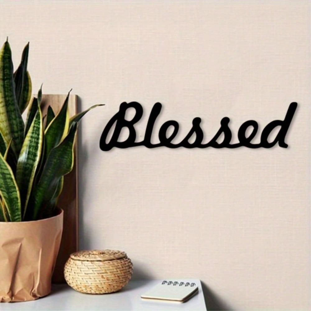 Vintage Svaté Kovové Nástěnné Umění Železná Dekorace Odolná Vůči Počasí Inspirativní Dárek