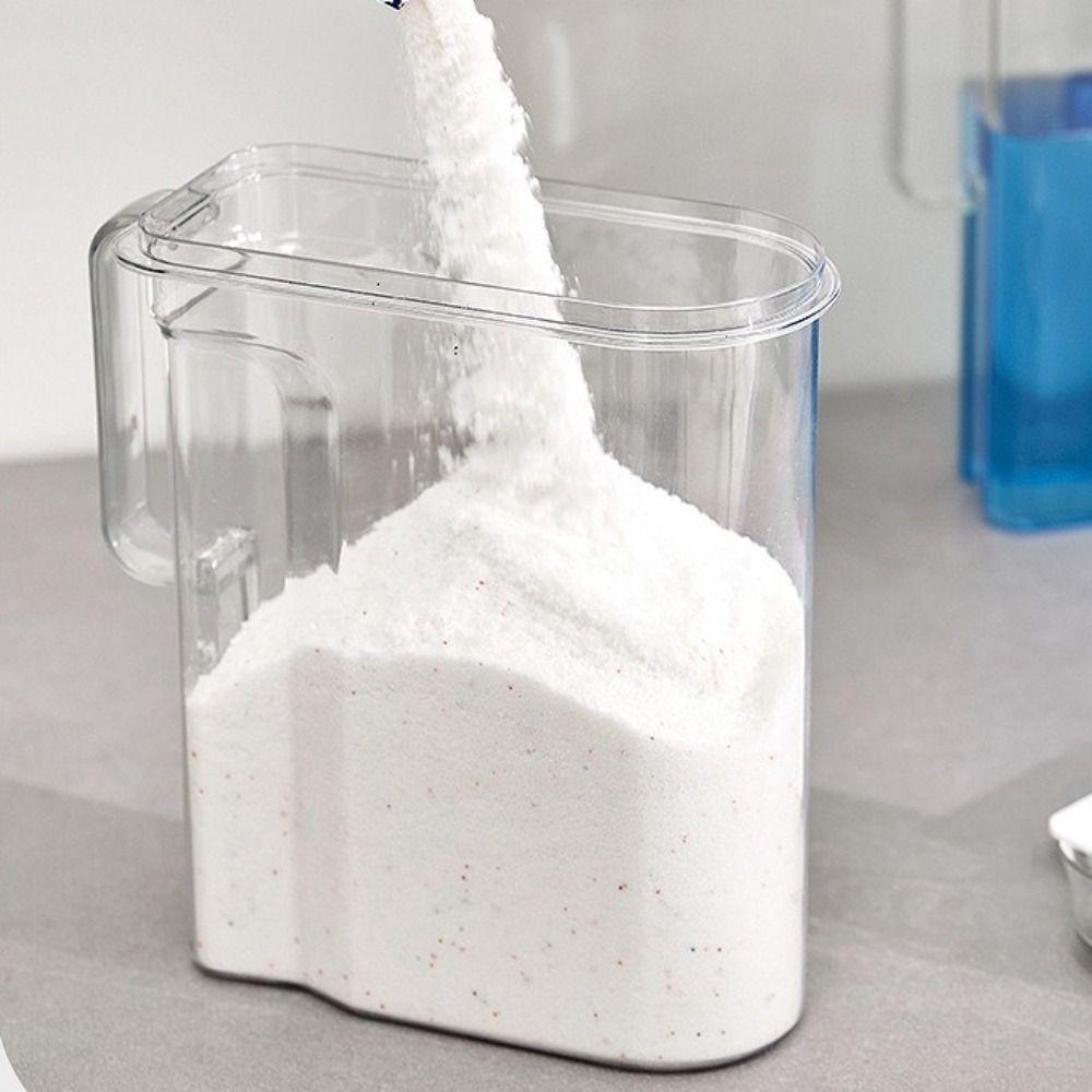 Transparent Liquid Laundry Container Sealed Storage Box Practical Laundry Detergent Can  Kitchen