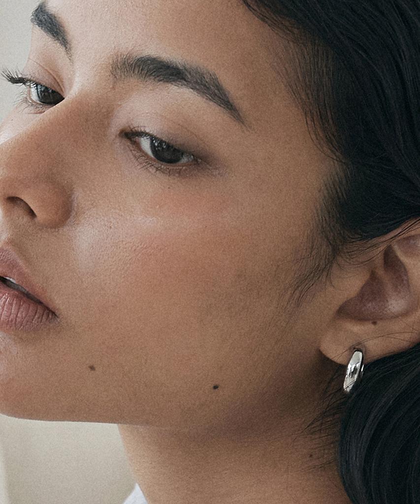 Attica Raw Arco Silver Earrings / Ebs005