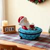 Yousheng Christmas Santa Bubble Bath Lamp Reading Book Santa Claus LED Night Light Home Office Holiday Party Desktop Decoration Book Lover Gift