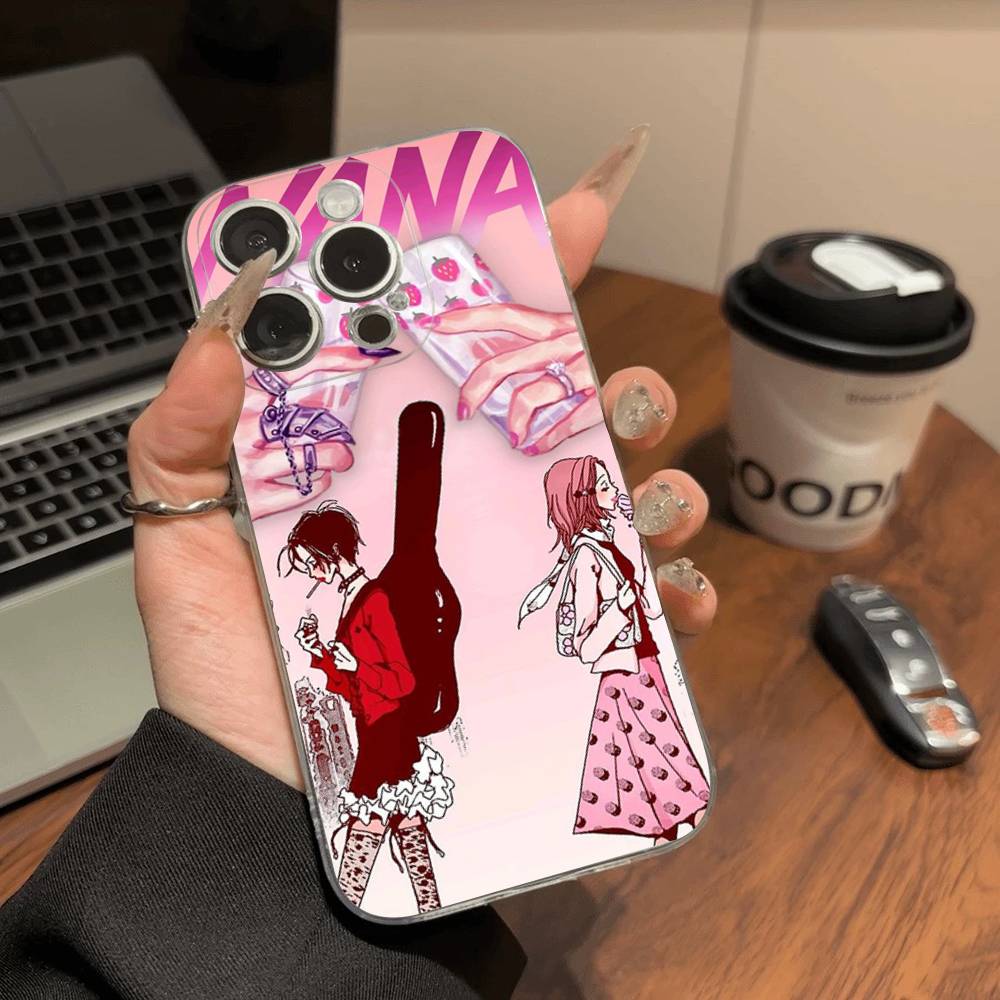 Anime Cool Nana Osaki Phone Case For iPhone 11 13 16 12 17 14 15 Pro Max Plus Soft Clear Back Cover Coque