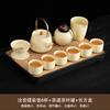 Huang Ru Kiln Kung Fu Tea Set 1011 New Home Office High-end Brewing Teapot Cover Bowl Teacup Complete Set