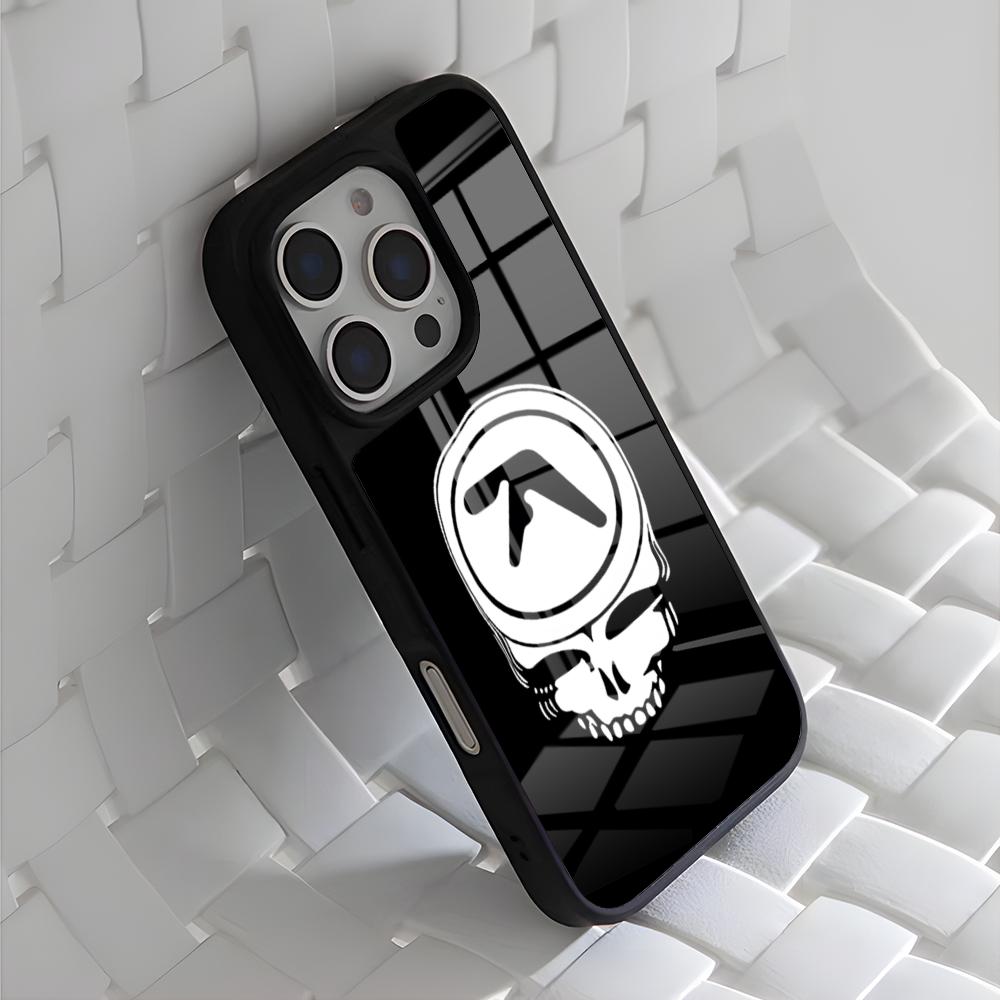 Aphex Twin Symbol Logo Phone Case For Iphone 17 Air 16 15 14 13 12 11 Pro Max Mini Fundas Shell PC+TPU Cover