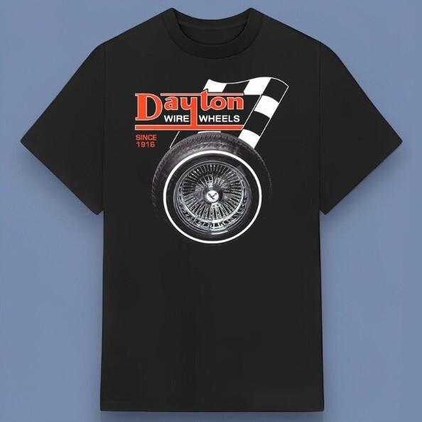 High-Quality Print Dayton Wire Wheel Lowrider Unisex T-Shirt Must-Have For Fans XL