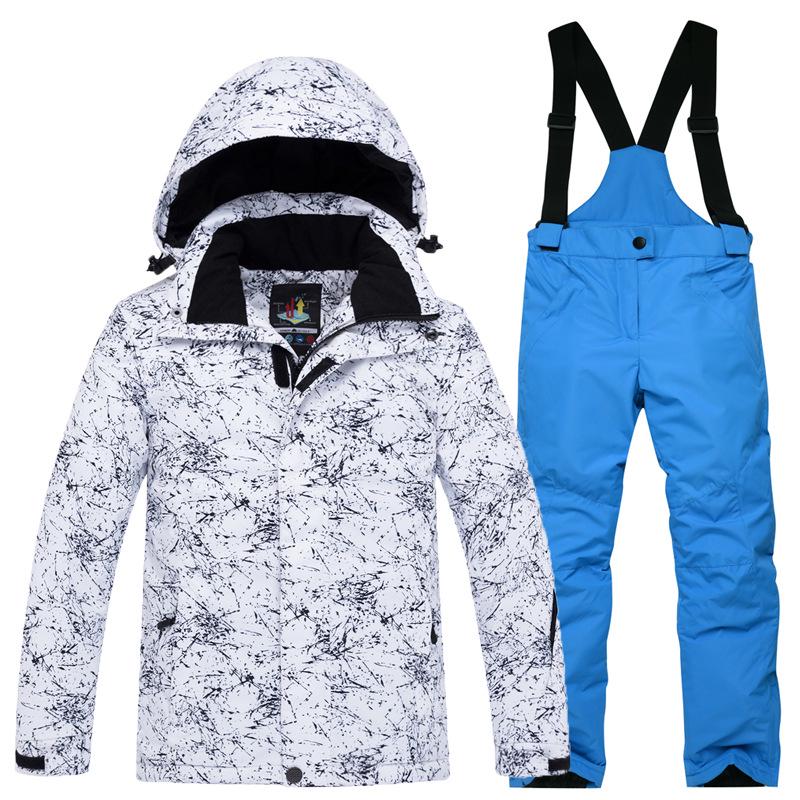 Children's Thickened Two-Piece Ski Suit for Boys and Girls - Warm Outdoor Winter Wear