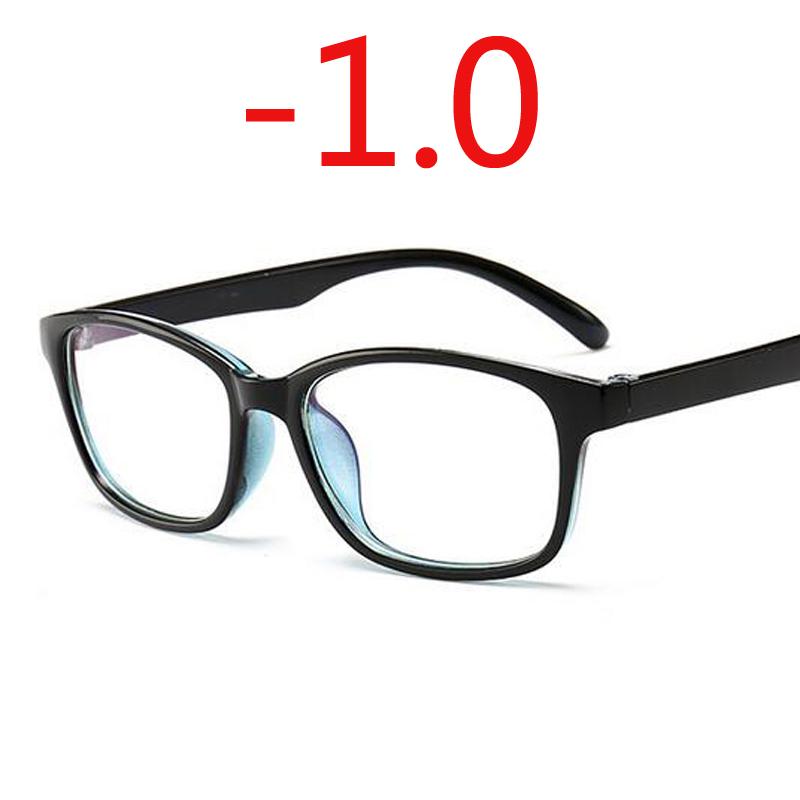 -1.0 -1.25 -1.50 -1.75 -2.0 -2.5 -3.0 To -4.0 Finished Myopia Glasses Women Men Short Sight Eyewear Black Blue Red Frame