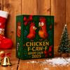 Chicken F-Caw-F Advent Calendar 24-Day Christmas Countdown Box Funny Chicken Ornaments Farm Animal Gifts for Chicken Lovers Family