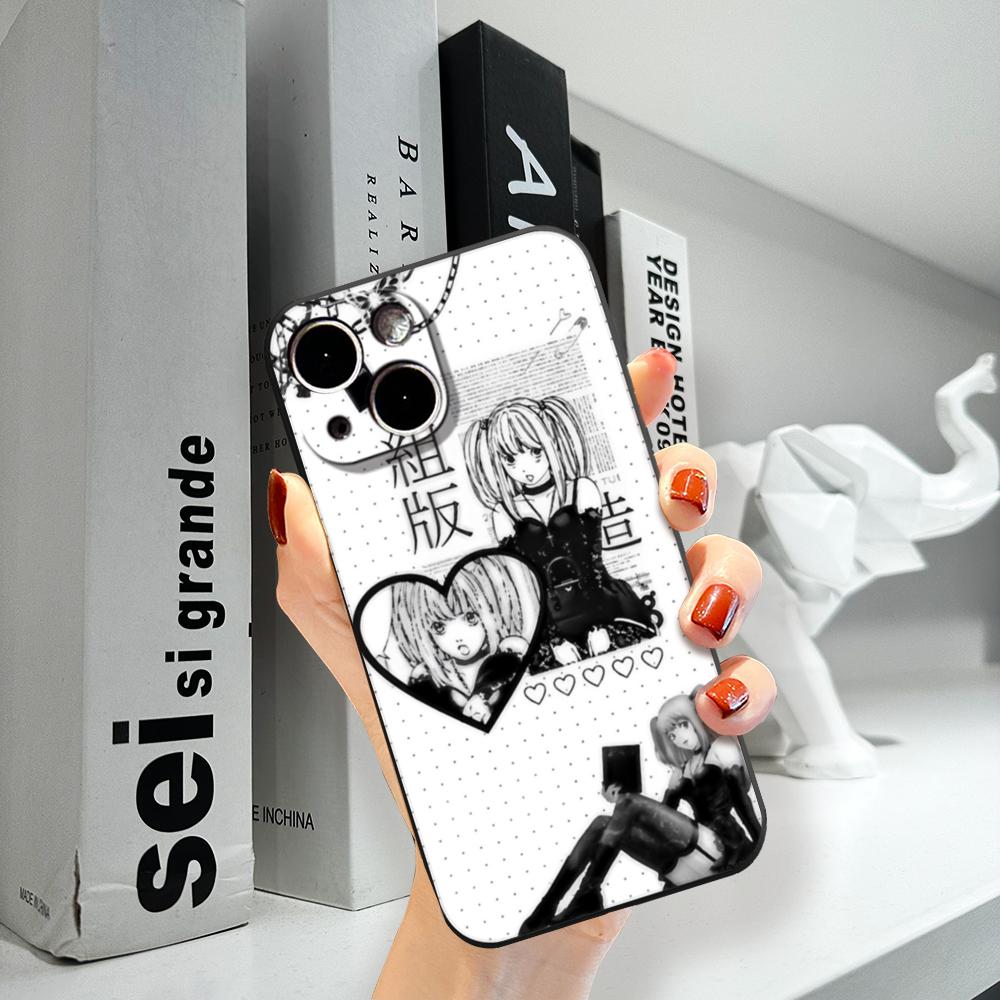 

Clmj Death Note Misa Phone Case FOR IPhone 15promax 14 11 12 Pro 15 16 Plus 13 Pro MAX XR XS Black Soft Covers iphone14