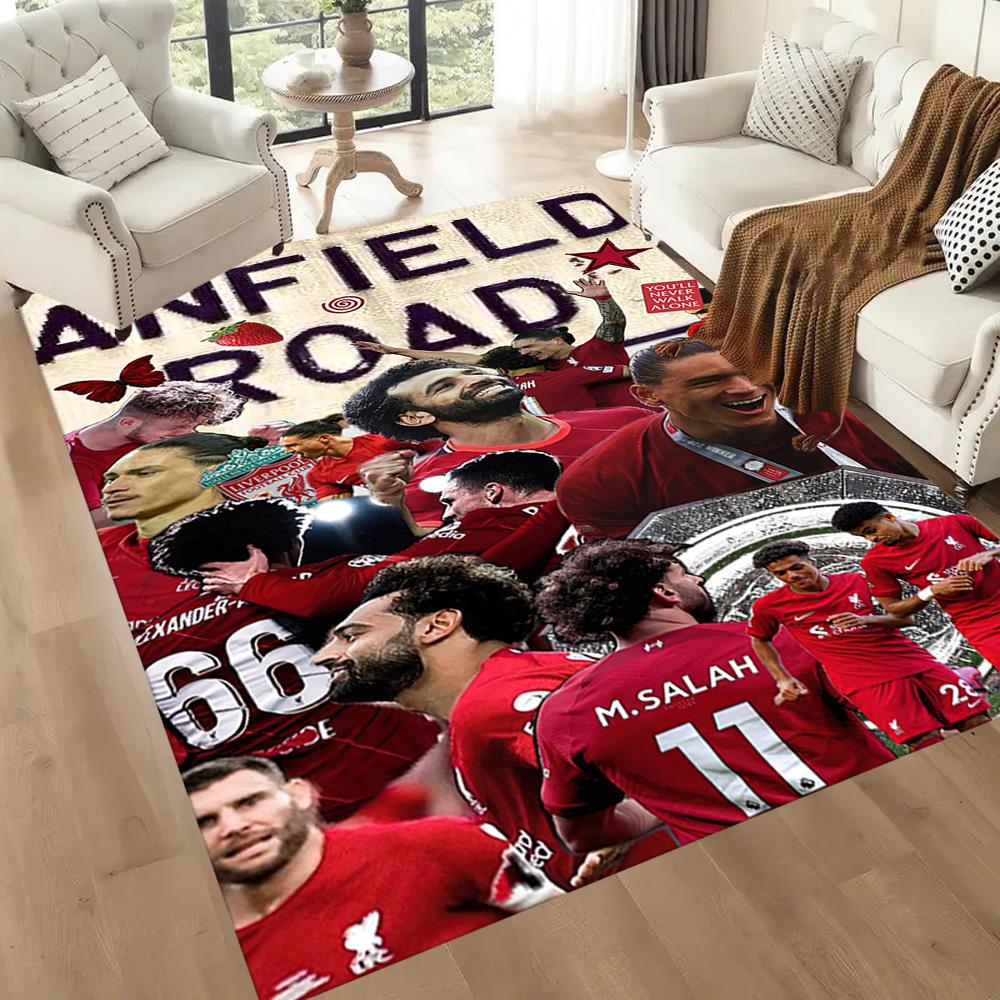 Liverpool Football Club Carpet Suitable For Foyer Balcony Living Rooms Dining Room Antislip Rug Anime Office Decor