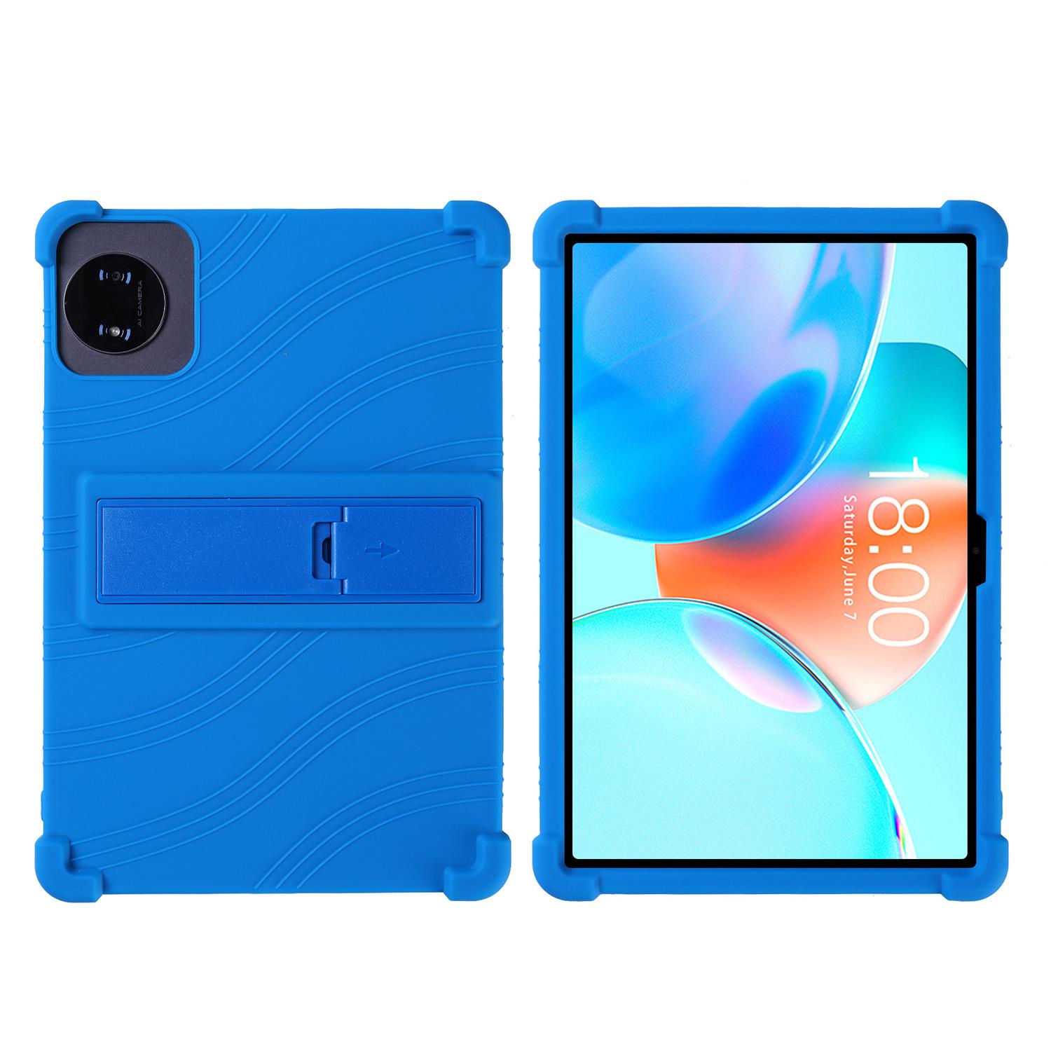 Beschermhoes voor TECLAST P50T 11-inch Tablet – Universele Zachte Siliconen Hoes met Standaard voor Kinderen zachte hoes for TECLAST P50T blauw