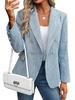 New Women's Solid Color Blazer Autumn Casual Fashion Street Style Jacket