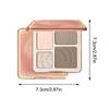 Judydoll 3D Highlighter Contour Bronzer Palette Nude Makeup Natural Color Rendering Long-lasting Waterproof Cosmetics, 01 A01, 1 Piece