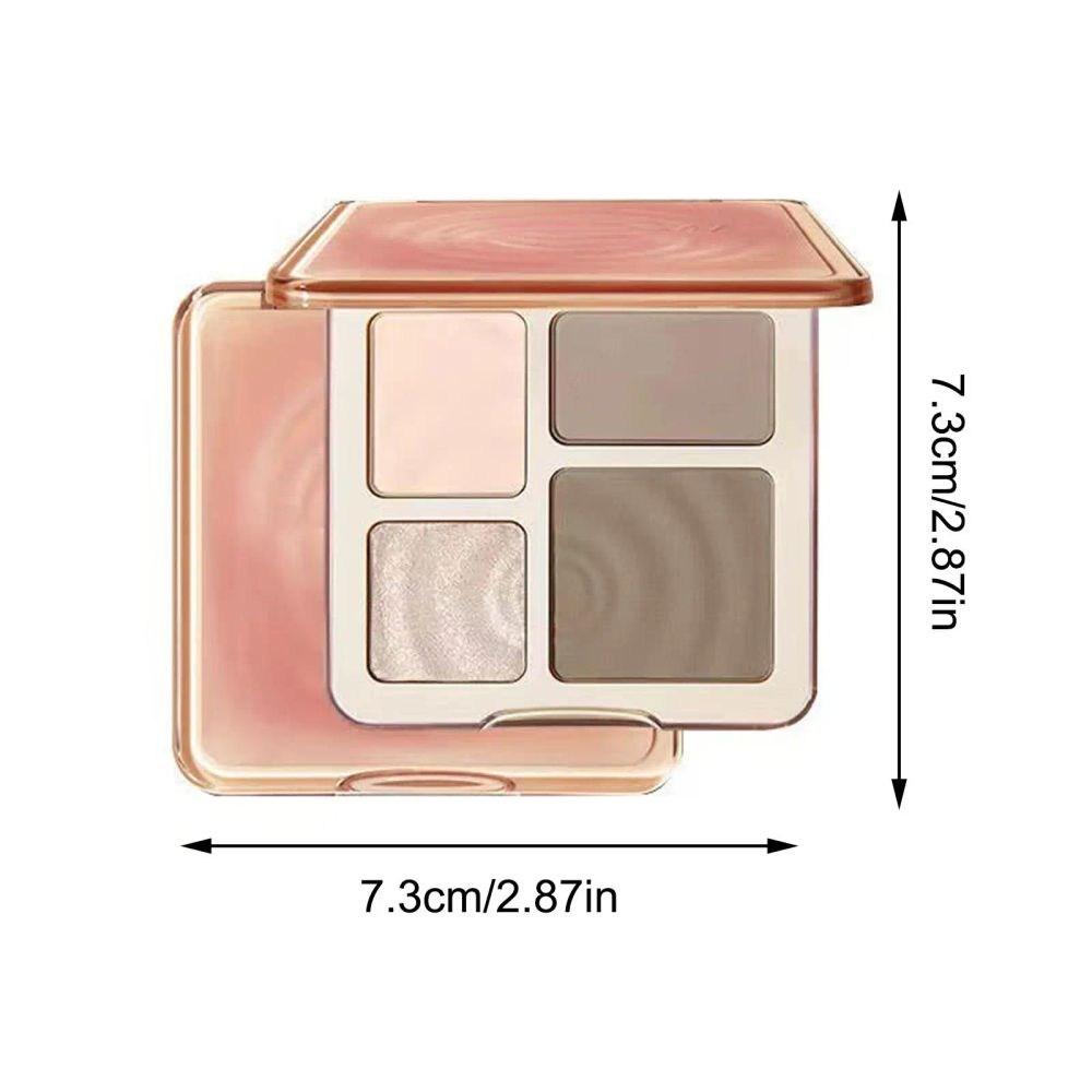 Judydoll 3D Highlighter Contour Bronzer Palette Nude Makeup Natural Color Rendering Long-lasting Waterproof Cosmetics, 01 A01, 1 Piece