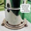 Stainless Steel Fire Resistant Chimney Pipefor Outdoor Camp Stove with Cooling Hole for Heat Dissipation and Tent Protecting