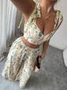 European Style Printed Women's Sling Top Set