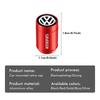 Valve Stems Caps 4pcs Car Wheel Tire Valve Caps Air Stem Covers Auto Parts For Volkswagen VW Scirocco Jetta Beetle Golf 4 5 6 Pa zr2