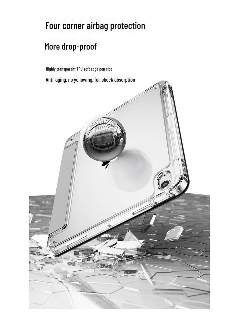 Anti-Bending Protective Cover for 11'' Apple iPad Pro - 10.2 Transparent Acrylic Tablet Shell