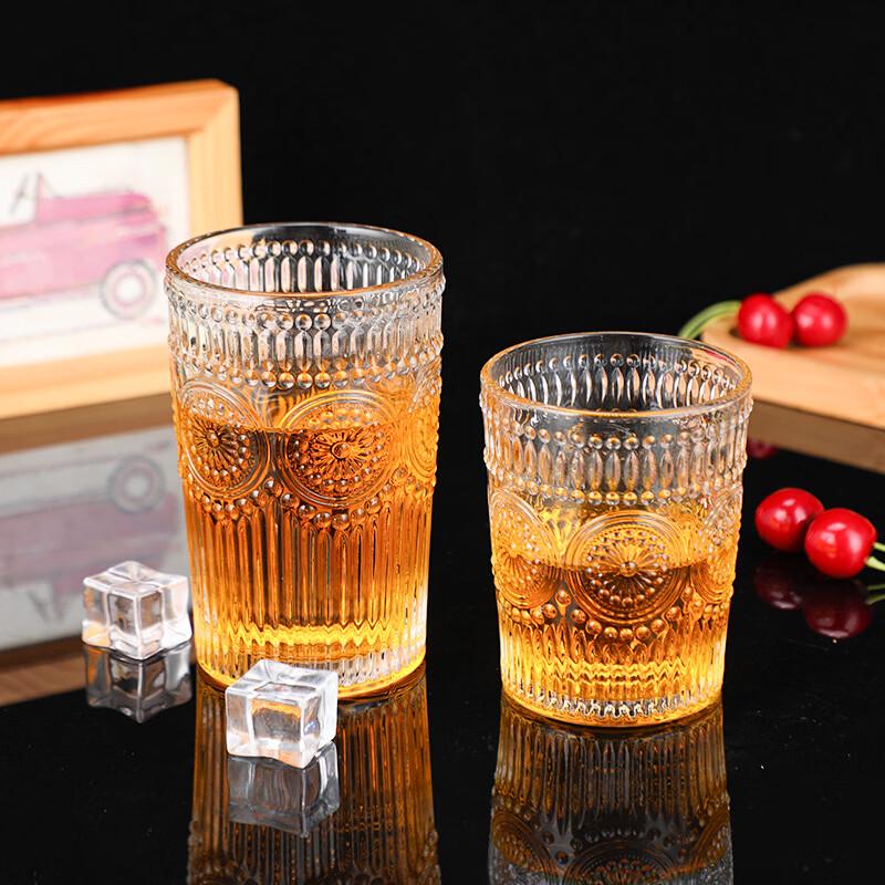 Deou Starlight Retro Sunflower Glass Coffee Cup