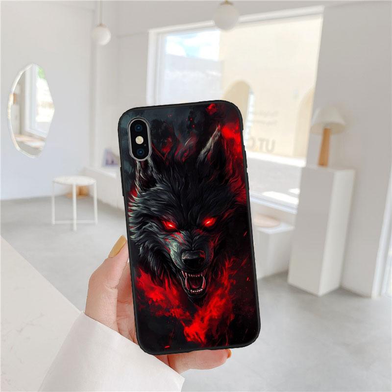 LO7 Animal Wolf Soft Shell Phone Case for Redmi Note 10 11 12 Pro Max 10S 10C 10T 11A 11S 12S 12C
