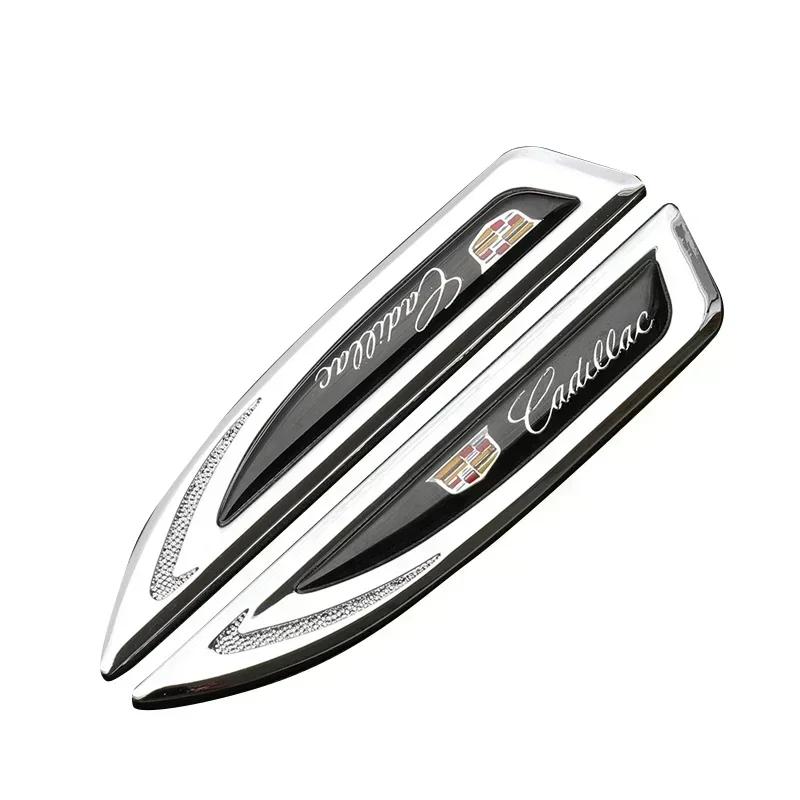 

2pcs Car Side Fender Emblem Sticker for Cadillac ATS BLS CT4 CT6 CTS ESCALADE STS XLR XT4 XT5 XTS SLS Logo Badge темно-сірий колір