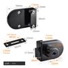 Showcase Cabinet Lock Replacement Sliding Door Spare Parts 2x Key Accessories Black Cabinet Display Glass Door