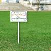 Bidesign (8X12) IN Please Keep Off Landscape Yard Sign With Stake Kit Rustproof Aluminum Keep Off Lawn Sign Stand For Nursery Garden Fence