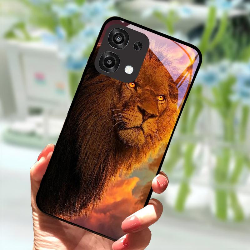 Tempered Glass Phone Case For OPPO A6 Pro A6Pro 5G CPH2781 Case Cool Fashion Painted Cover For Oppo F31 F 31 5G Back Cover Coque