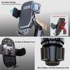 Cup Holder Phone Holder for Car Bottle Available Cup Holder Phone Mount Cradle with 360 Degree Long Arm for iPhone Galaxy Google 4 To 7in