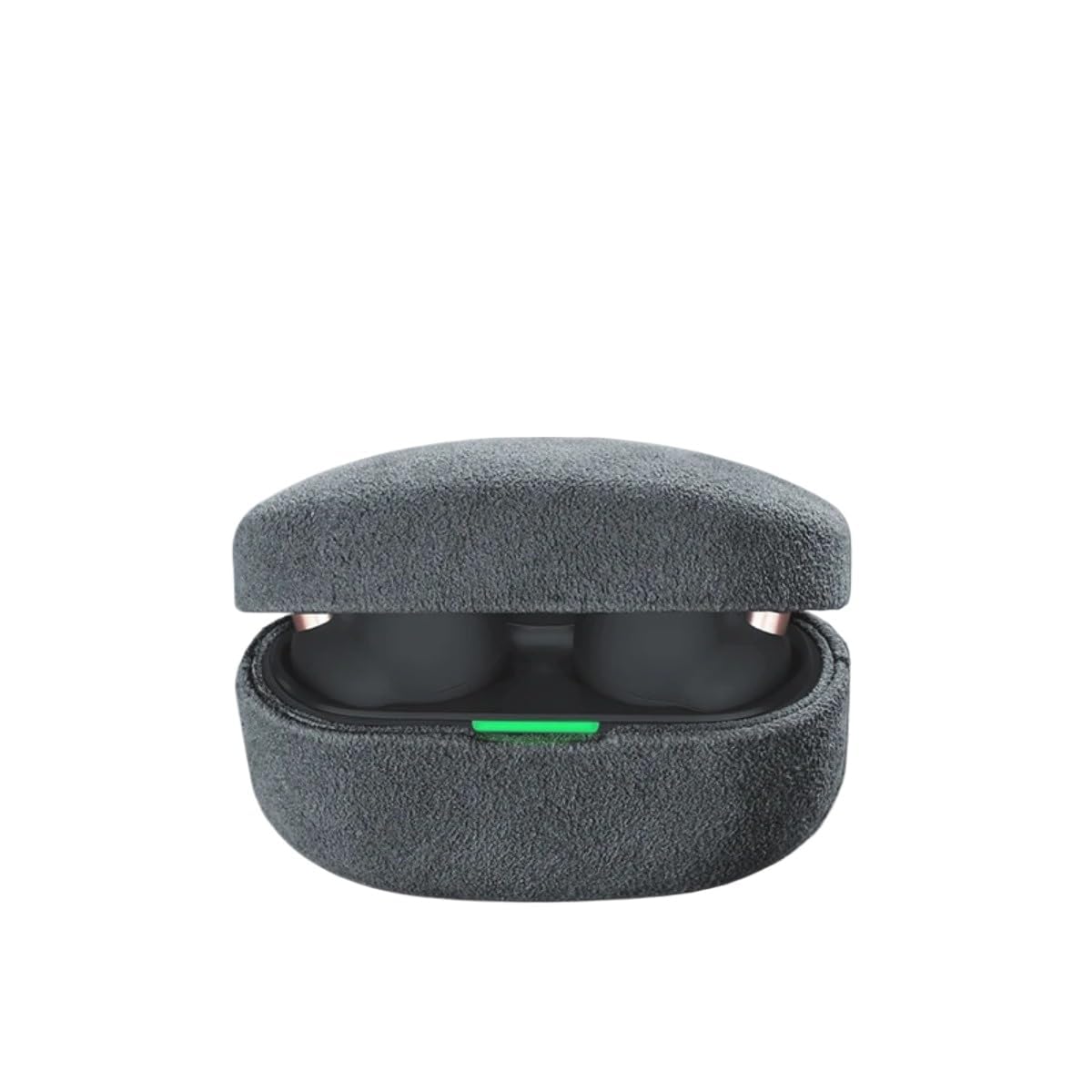 

Защитный чехол CONTEME из итальянской кожи алькантара для SONY Luxury Leather Handmade WF 1000XM5, чехол для наушников WF-1000XM5, чехол, (Светло-серый)