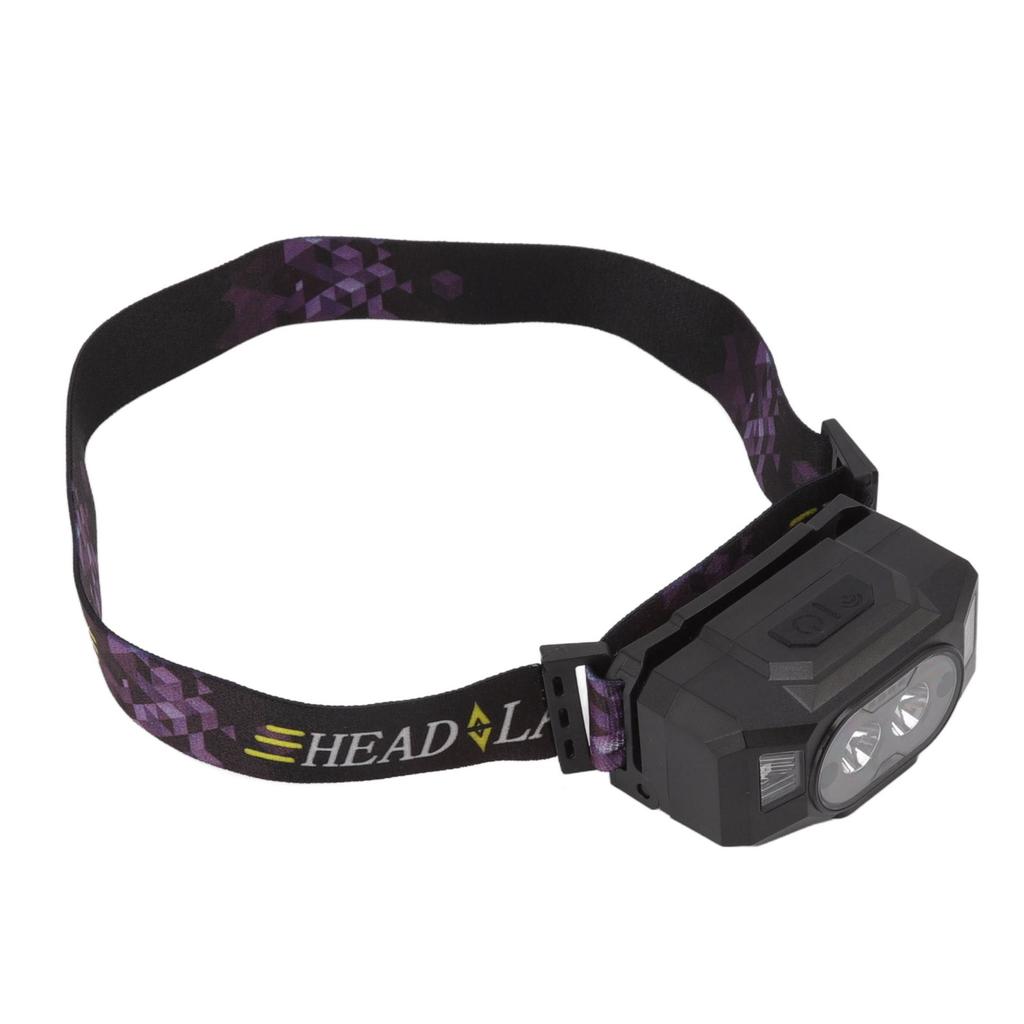 LED Sensor Headlamp Three Color Light Source Rechargeable Outdoor Strong Light Headlamp for Fishing