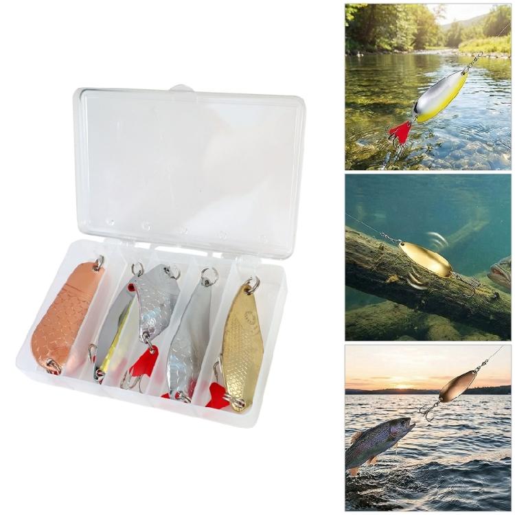 Fishing Spinner Swimbaits Set for Saltwater and Saltwater Sequins Lures Set Spoon Professional Treble Hook Spinner Baits