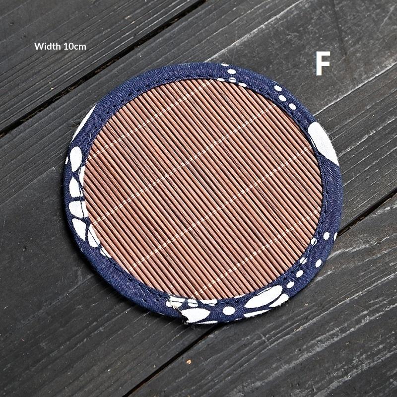 Creative Handmade Bamboo Tea Mat Craftsmanship Kung Fu Tea Set Accessories Tea Making Insulation Mat Bamboo Mat Dry Tea Mat