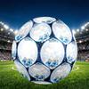 Blue Smurfs Print Size 5 Soccer Ball, PU Wear Resistant Football for Match Training and Daily Practice, Birthday Gift for Soccer Fans