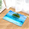 3D Printed Cartoon Ocean Dolphin Sea Beach Non-Slip Bath Mat 60*40Cm For Bathroom Carpet Rugs Flannel Kitchen Toilet Door Mat
