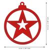 Wooden Merry Christmas Decor Hanging Ornaments (Pack of 12) Santa Claus Christmas Tree Star Reindeer Wall Hangings| Xmas Tree Decoration