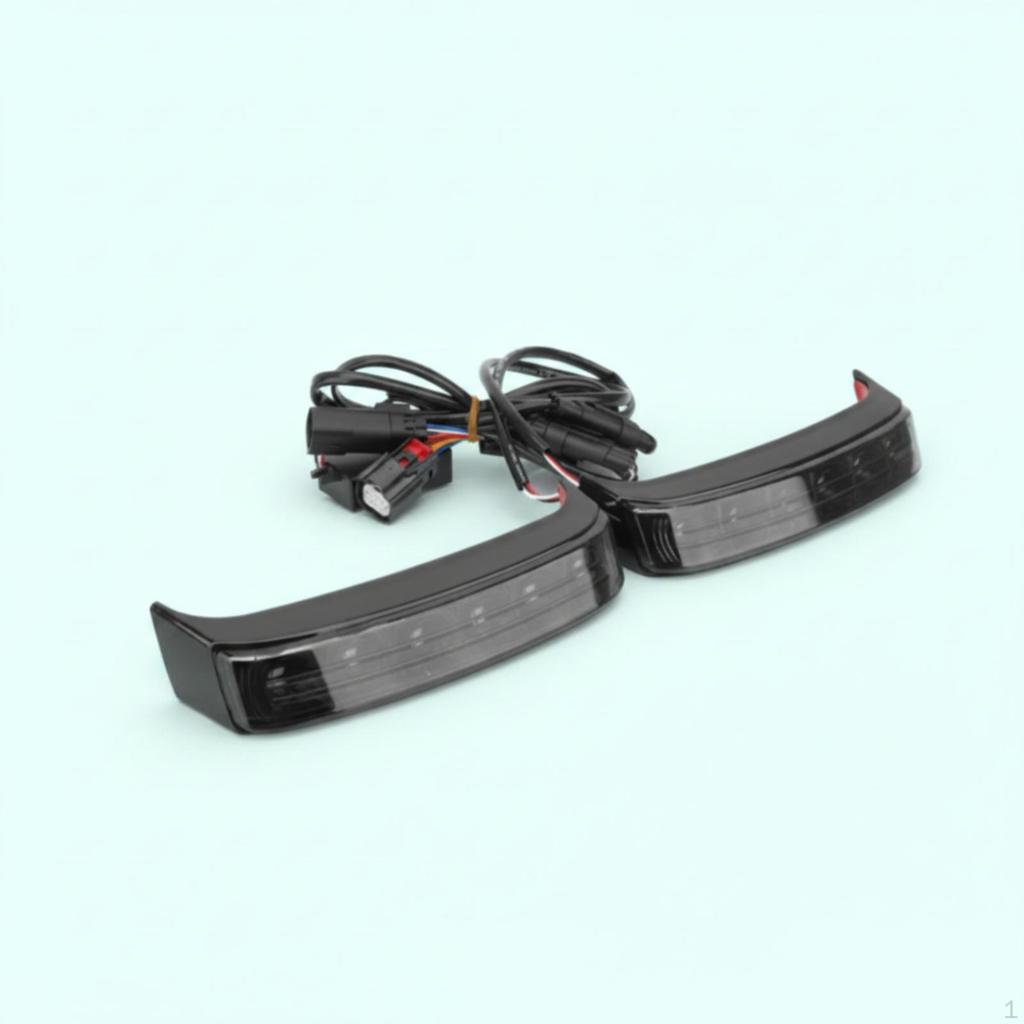 2 Pieces Motorcycle Side Box Light Multifunctional Function Saddlebag Turn Blinker Waterproof