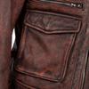 M65 Hunting Vintage Red Brown Genuine Leather Jacket Men Soft Real Cowhide Black Winter Coat Biker Jacket