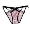 Seamless French Style Briefs Transparent Women Underwear Thin Strap Lace Flower Panties  Girl